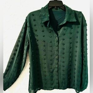 Chenille dot blouse—St. Par’s